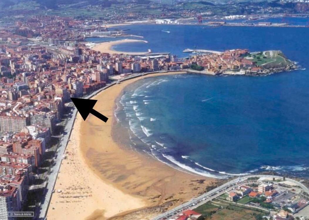 Atico Marques Playa Centro - Garaje Opcional Apartment Gijon Luaran gambar